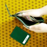 Contemporary Modern – Minimalist Leather Wallet with Snap Button (Card Holder Included) Green - Image 4