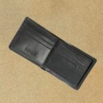 Executive Modern – Minimalist Black Leather Wallet with Secure Snap - Image 4